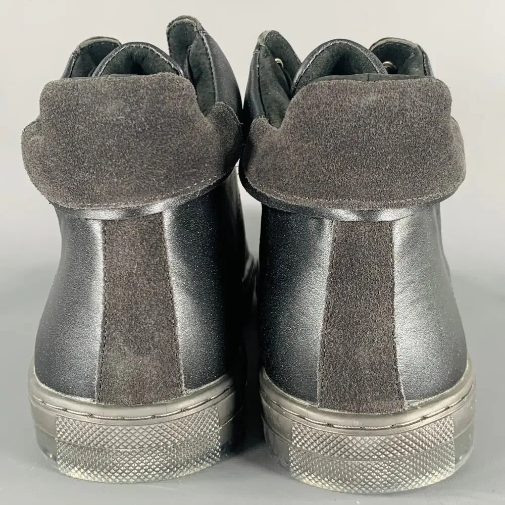 BADGLEY MISCHKA Size 10 Teddy Black Leather Sneakers